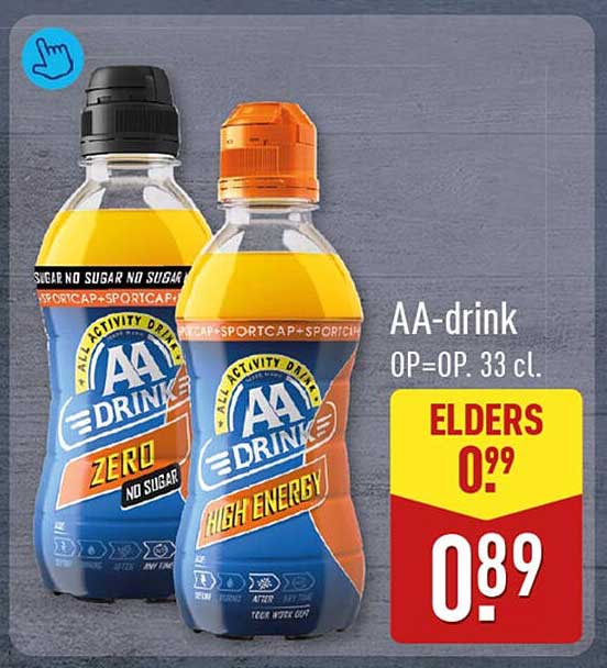 AA-drink OP=OP. 33 cl.