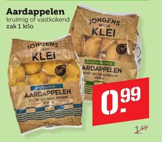 Aardappelen kruimig of vastkokend zak 1 kilo