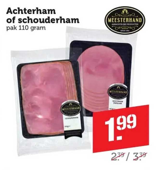 Achterham of schouderham pak 110 gram