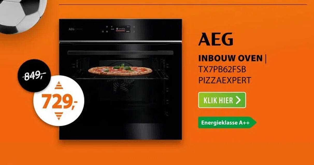 AEG inbouw oven TX7PB62FSB PizzaExpert