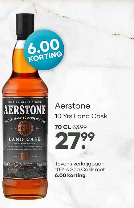 Aerstone 10 Yrs Land Cask 6.00 KORTING