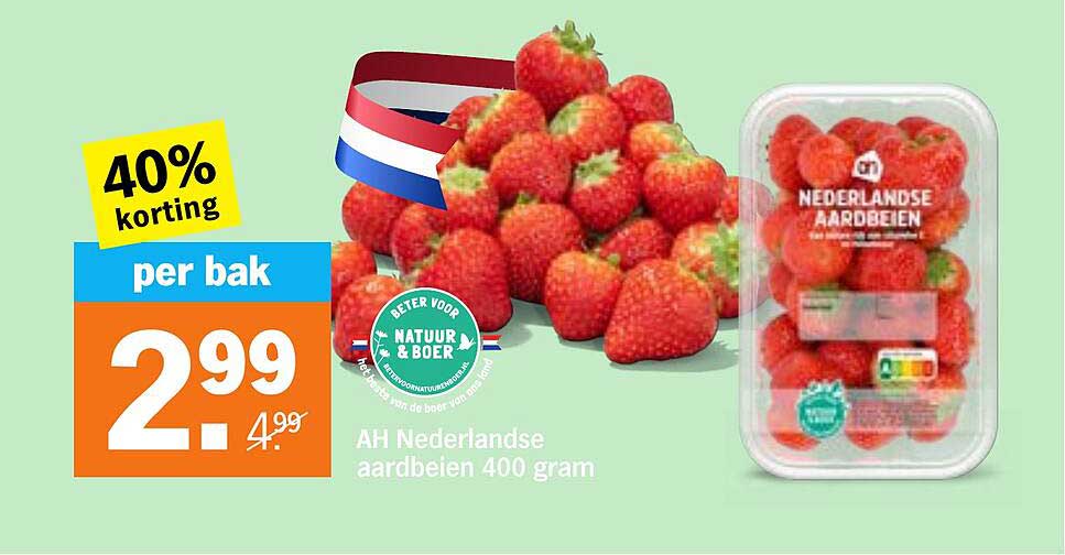 AH Nederlandse aardbeien 400 gram