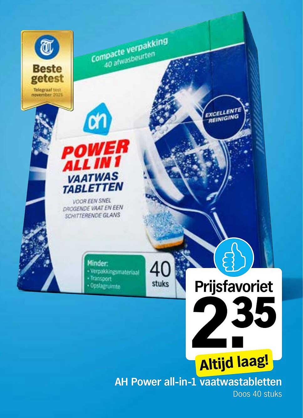 AH Power all-in-1 vaatwastabletten
