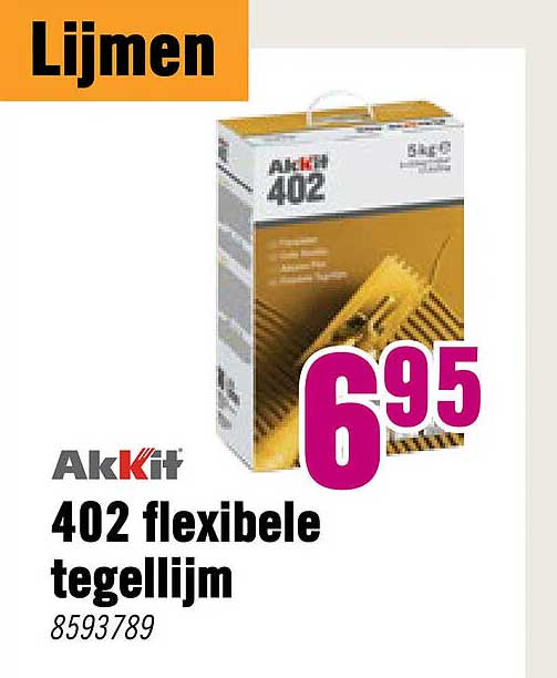 Akkit 402 flexibele tegellijm