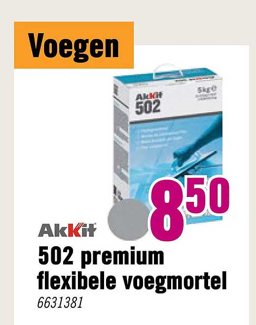 AkKit 502 premium flexibele voegmortel