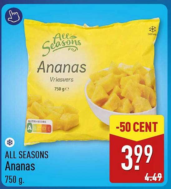 ALL SEASONS Ananas 750 g -50 CENT