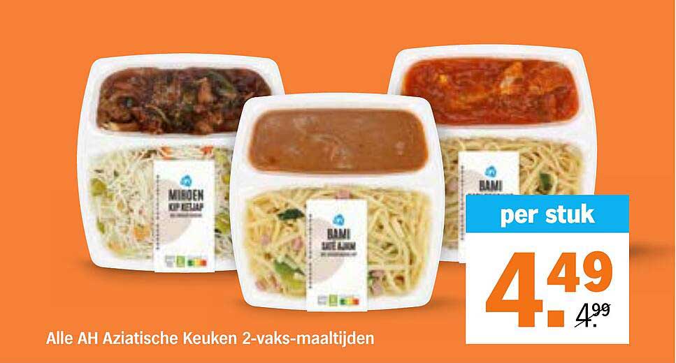 Alle AH Aziatische Keuken 2-vaks-maaltijden