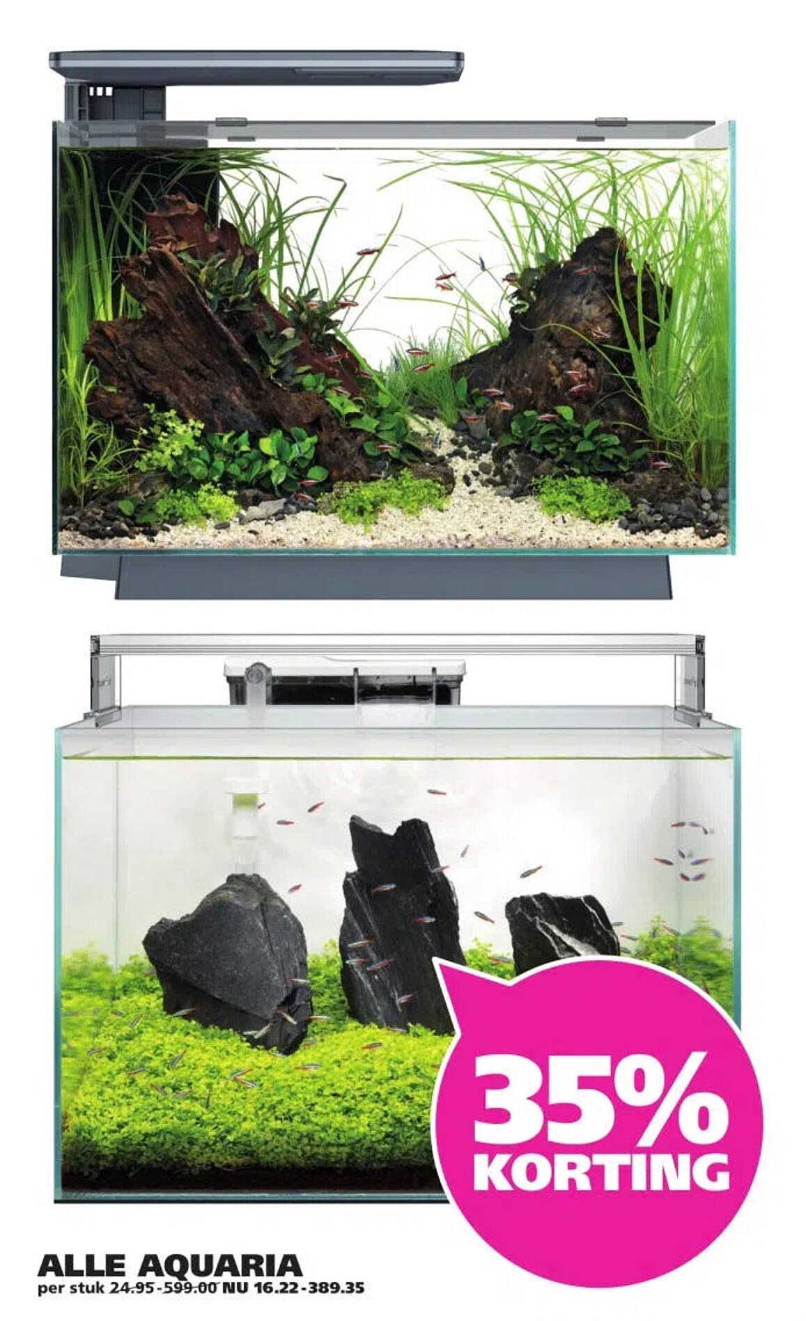 ALLE AQUARIA 35% KORTING