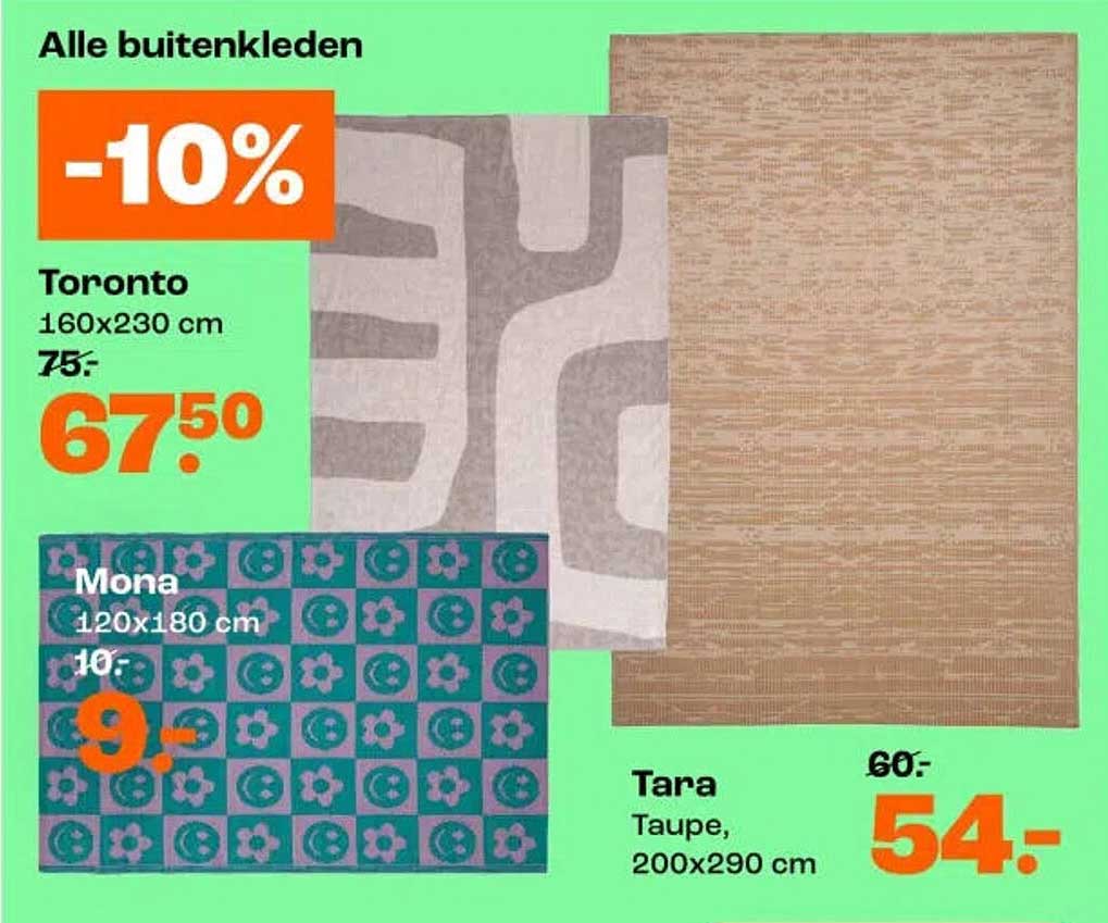 Alle buitenkleden -10%