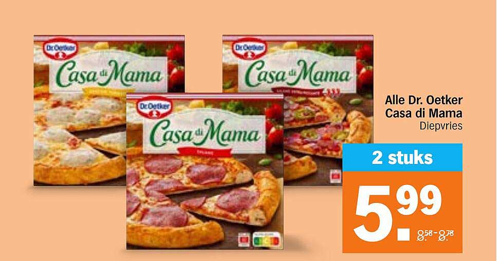 Alle Dr. Oetker Casa di Mama Diepvries 2 stuks