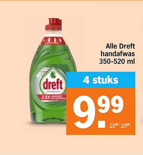 Alle Dreft handafwas 350-520 ml 4 stuks