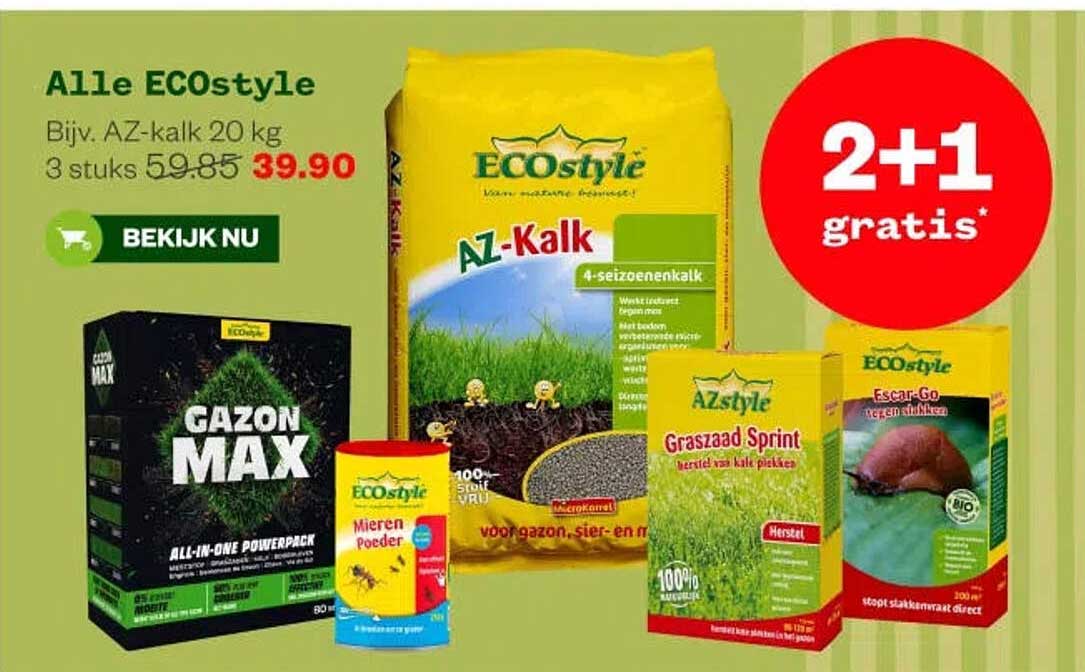 Alle ECOstyle 2+1 gratis