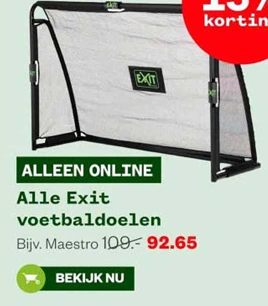 Alle Exit voetbaldoelen