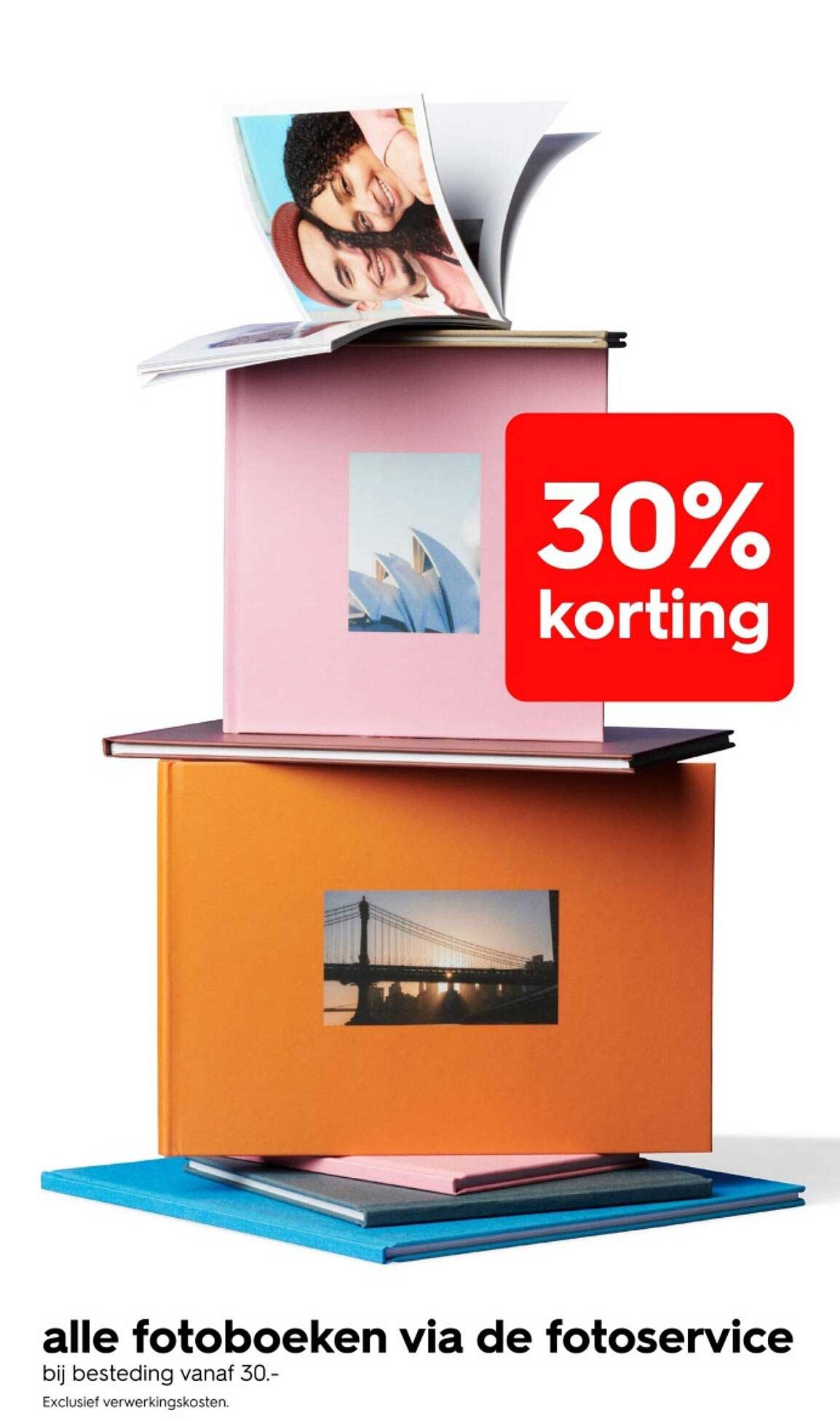 alle fotoboeken via de fotoservice 30% korting