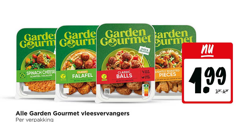 Alle Garden Gourmet vleesvervangers
