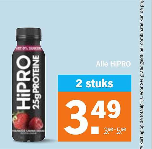 Alle HiPRO 2 stuks