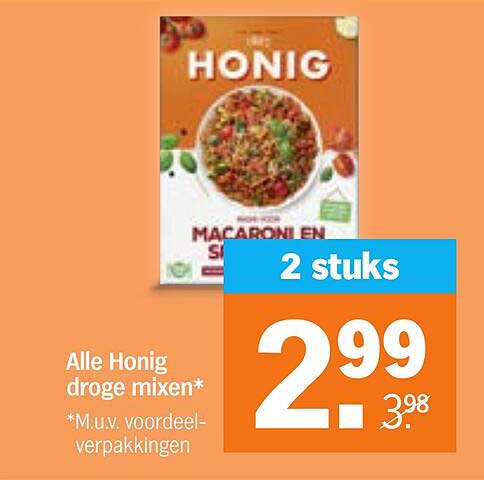 Alle Honig droge mixen* 2 stuks