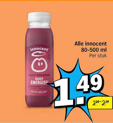 Alle innocent 80-500 ml Per stuk