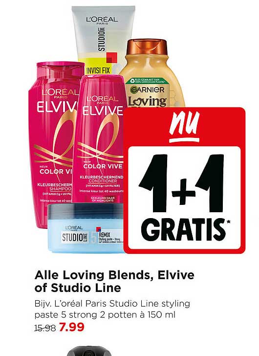 Alle Loving Blends, Elvive of Studio Line 1+1 gratis