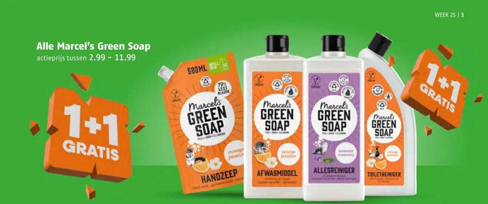Alle Marcel's Green Soap 1+1 gratis