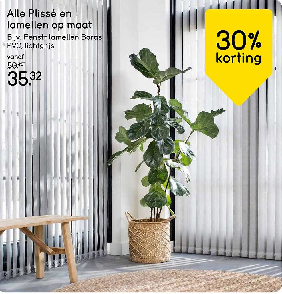 Alle Plissé en lamellen op maat