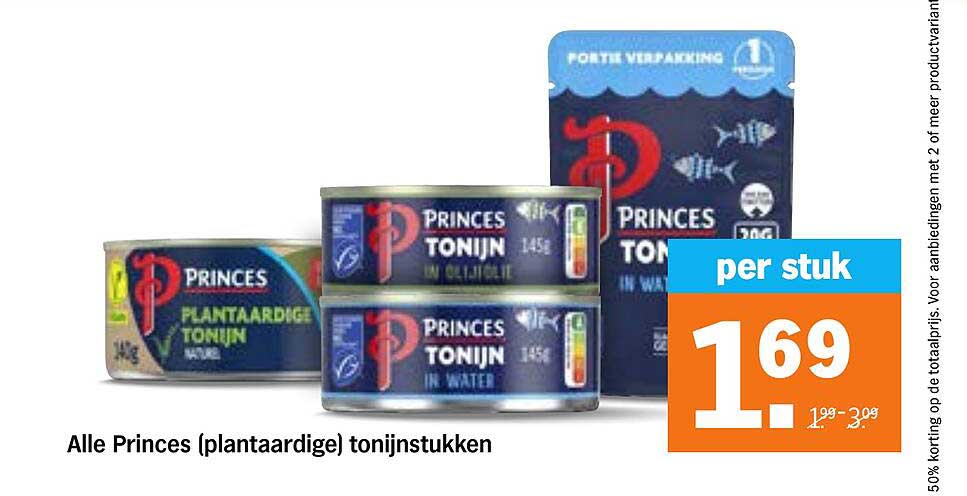 Alle Princes (plantaardige) tonijnstukken