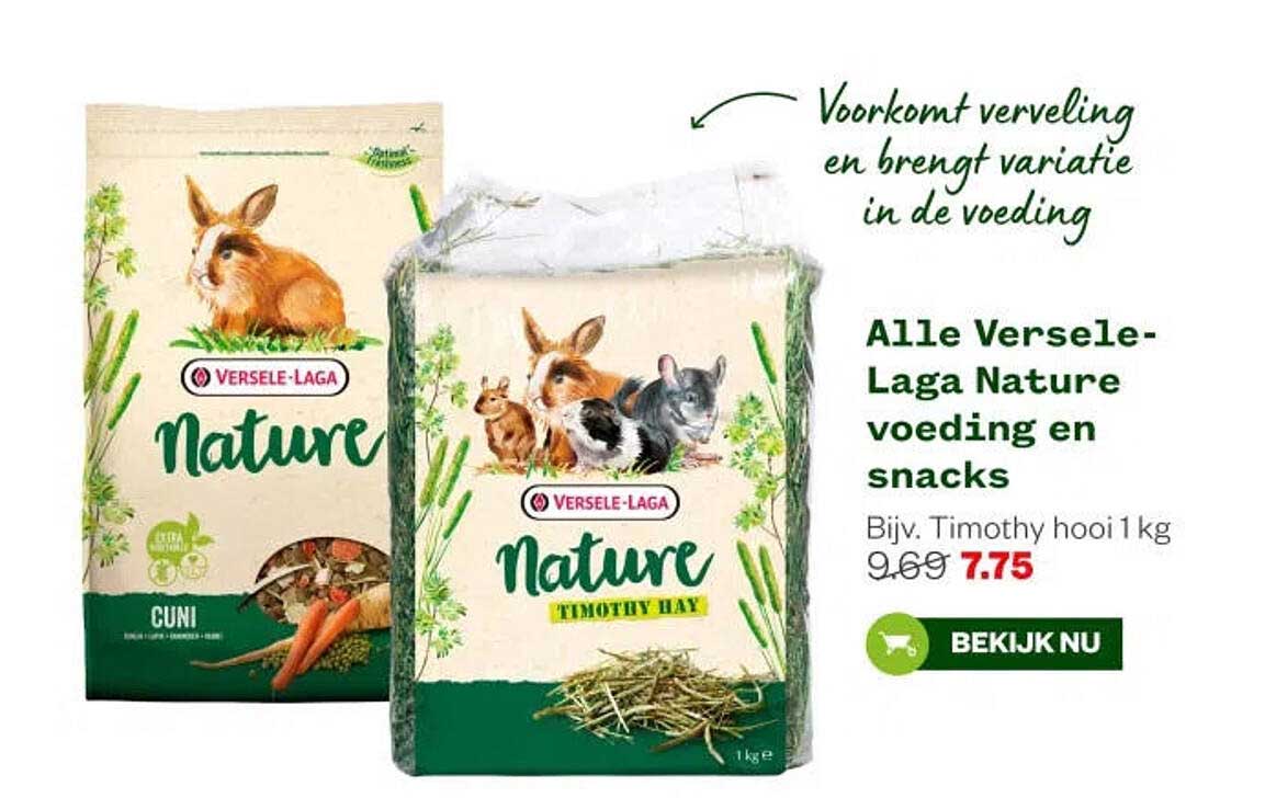 Alle Versele-Laga Nature voeding en snacks