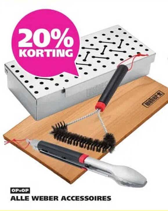 ALLE WEBER ACCESSOIRES 20% KORTING