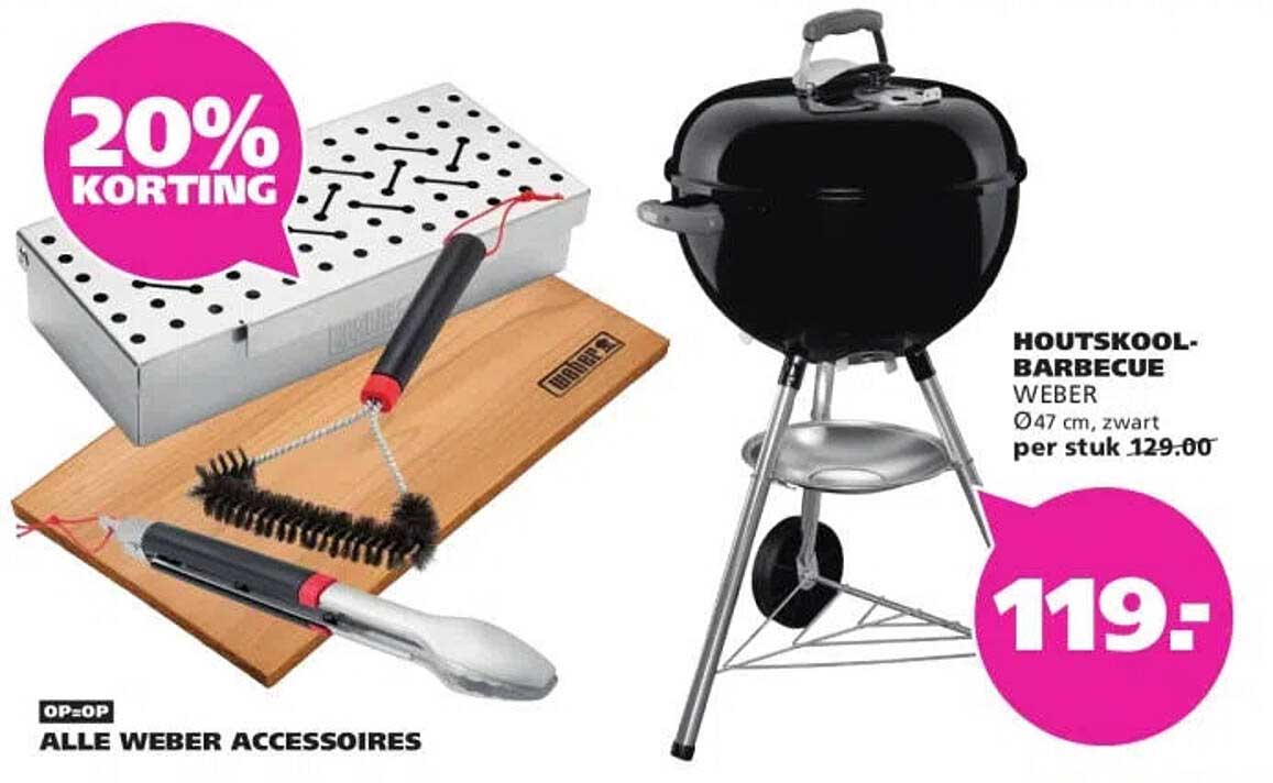 ALLE WEBER ACCESSOIRES 20% KORTING