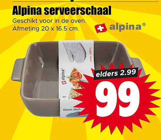 Alpina serveerschaal