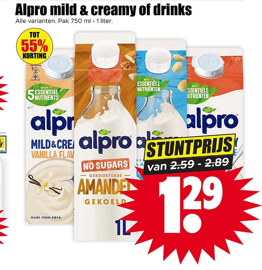 Alpro mild & creamy of drinks