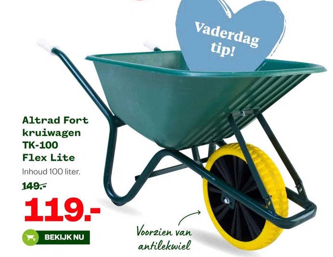 Altrad Fort kruiwagen TK-100 Flex Lite