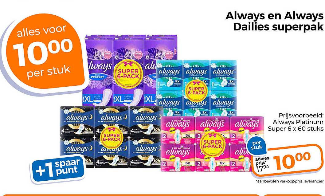 Always en Always Dailies superpak