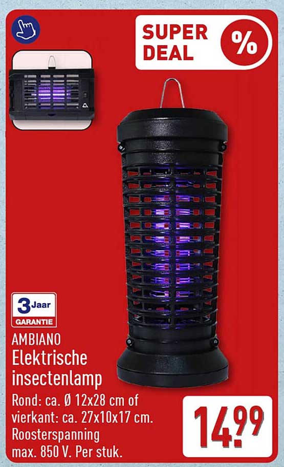 AMBIANO Elektrische insectenlamp
