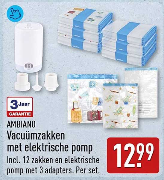 AMBIANO Vacuümzakken met elektrische pomp