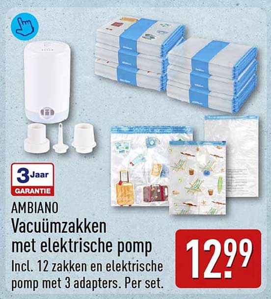 AMBIANO Vacuümzakken met elektrische pomp