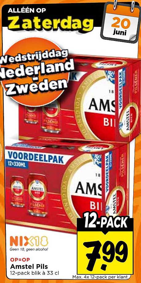 Amstel Pils 12-pack blik a 33 cl 12-PACK