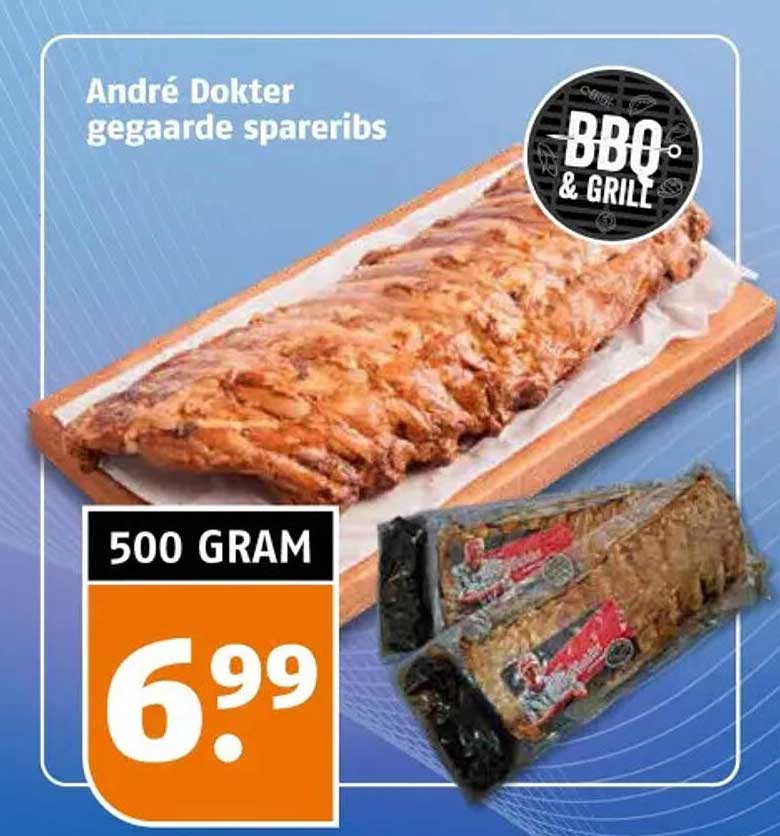 André Dokter gegaarde spareribs
