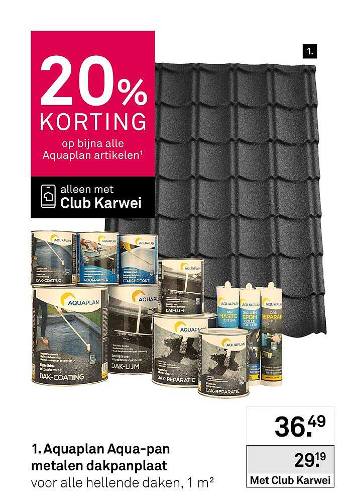 Aquaplan Aqua-pan metalen dakpanplaat