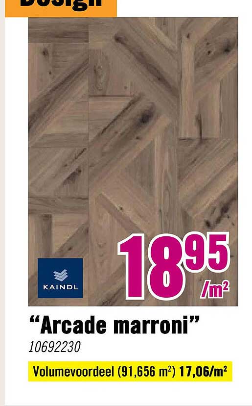 “Arcade marroni” Volumevoordeel (91,656 m²) 17,06/m²