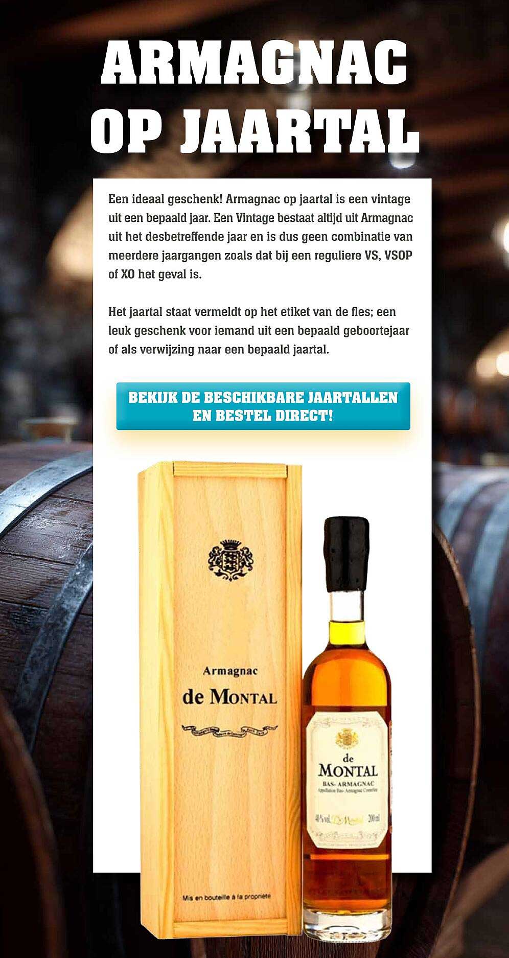 Armagnac op jaartal