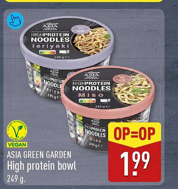 ASIA GREEN GARDEN High protein bowl 249 g. OP=OP