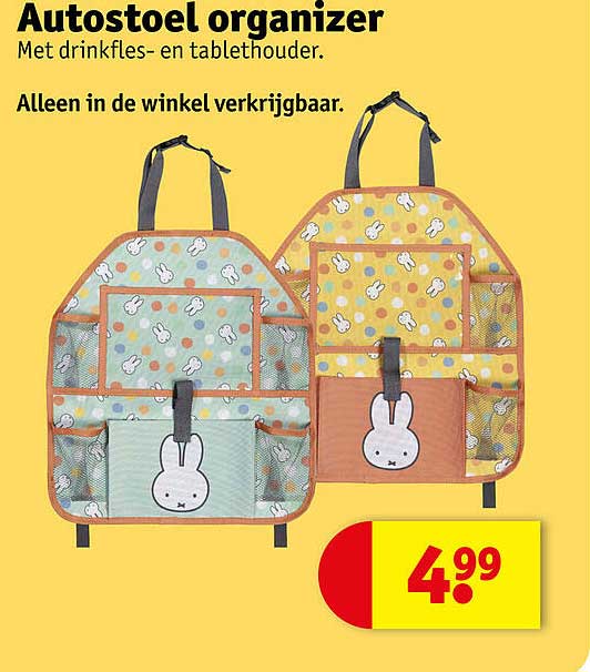 Autostoel organizer