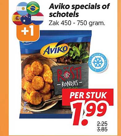 Aviko specials of schotels Zak 450 - 750 gram. +1