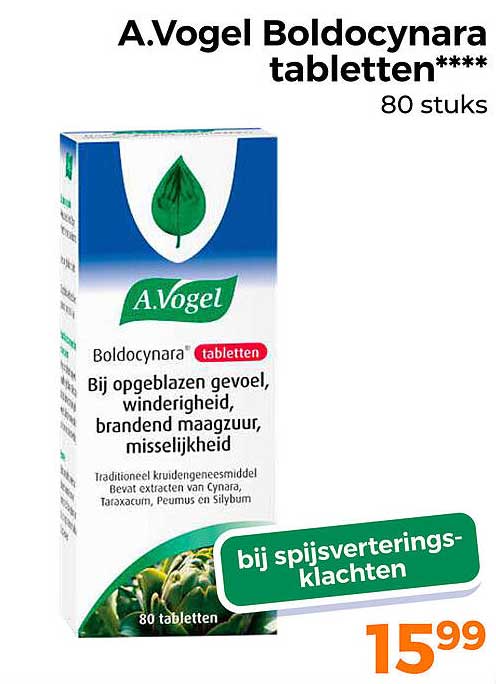 A.Vogel BoldoCynara tabletten**** 80 stuks
