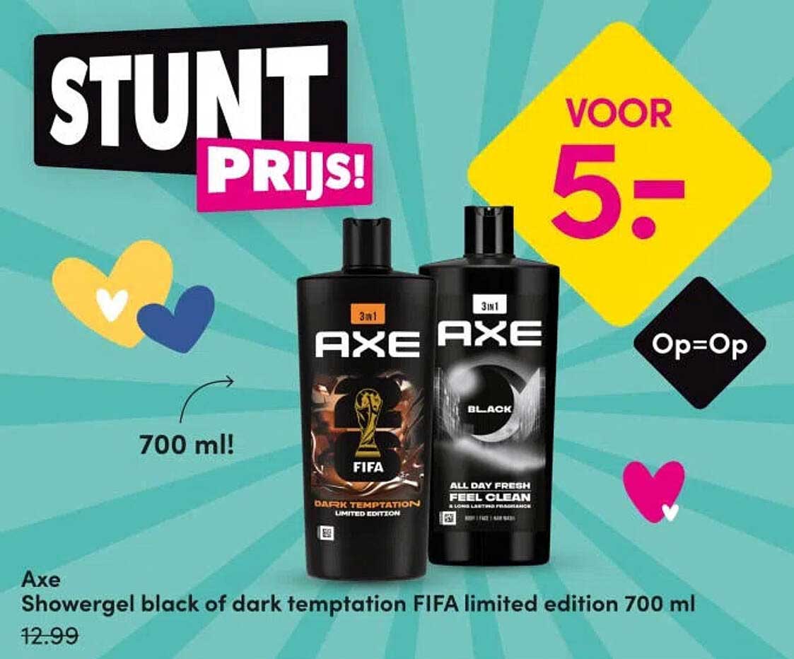 Axe Showergel black of dark temptation FIFA limited edition 700 ml