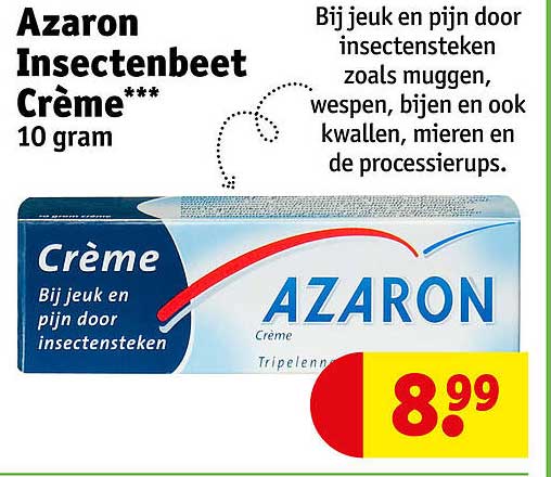 Azaron Insectenbeet Crème*** 10 gram