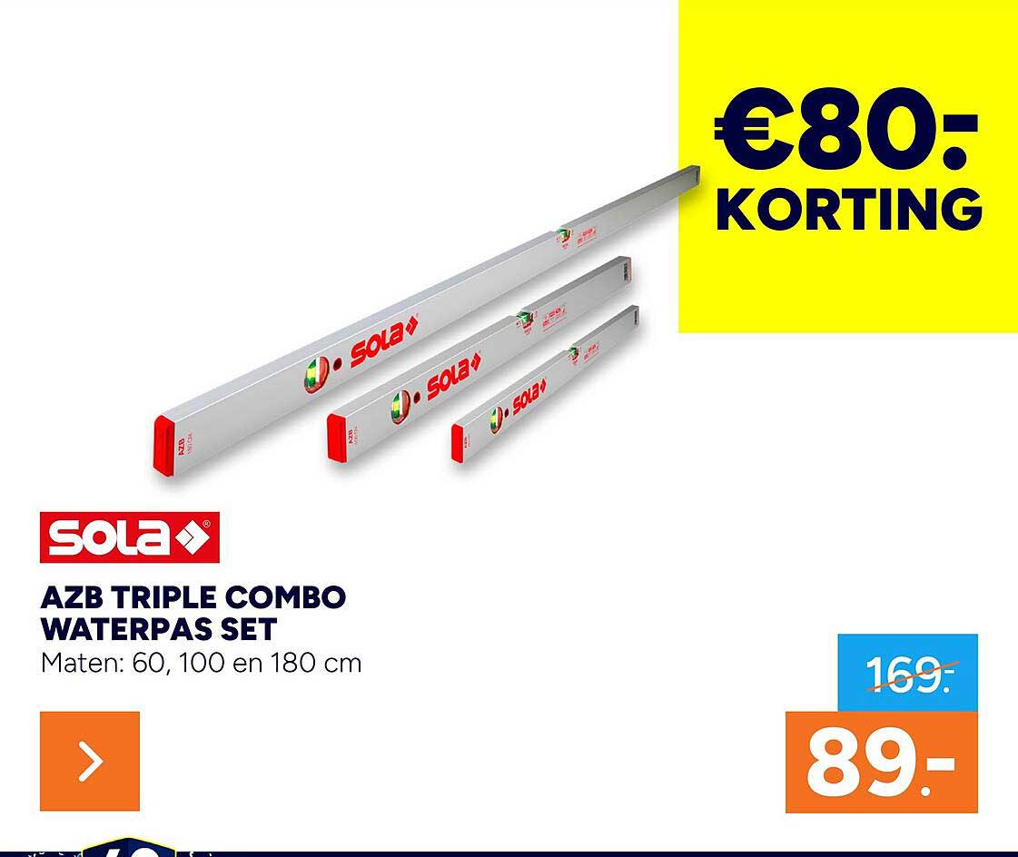 AZB TRIPLE COMBO WATERPAS SET