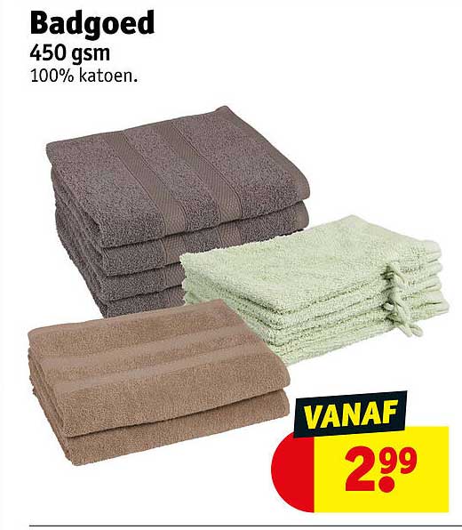 Badgoed 450 gsm 100% katoen