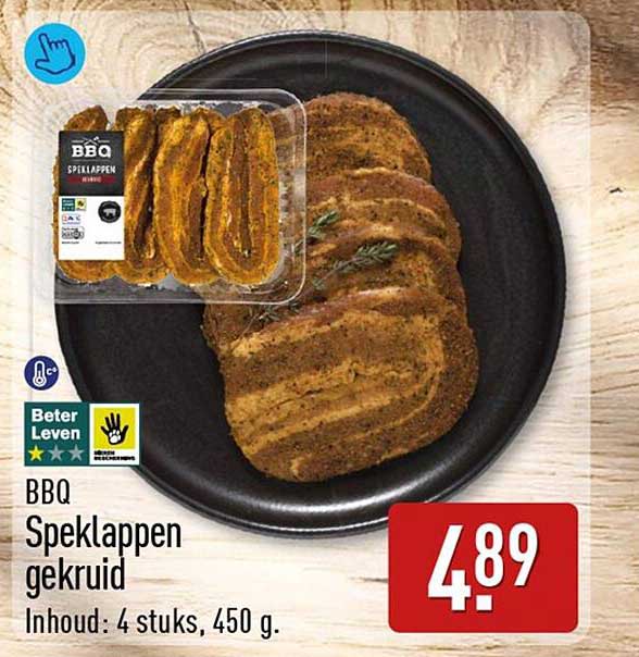 BBQ Speklappen gekruid